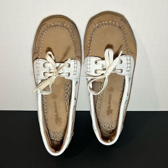 Womens SOUL OF AFRICA Tan Leather Loafers / Size 8 Medium - Picture 5 of 8